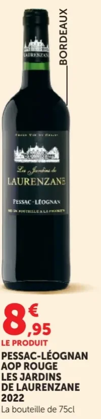 Les Jardins de Laurenzane Pessac-Léognan AOP Rouge 2022