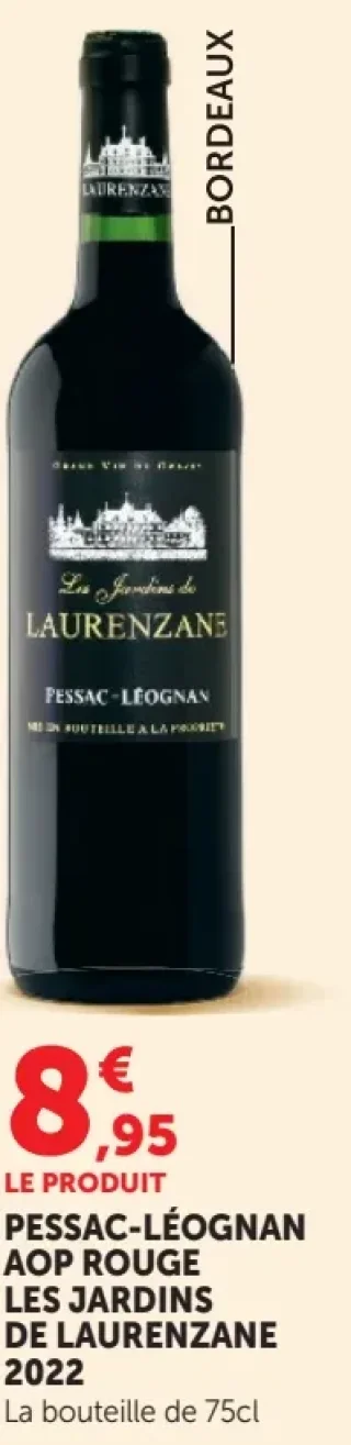 Les Jardins de Laurenzane Pessac-Léognan AOP Rouge 2022