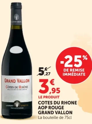 Grand Vallon Côtes du Rhône AOP Rouge