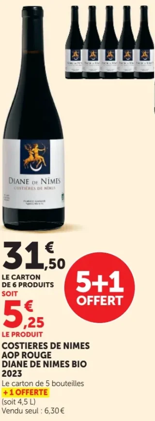 Costières de Nîmes AOP Rouge Diane de Nîmes Bio 2023