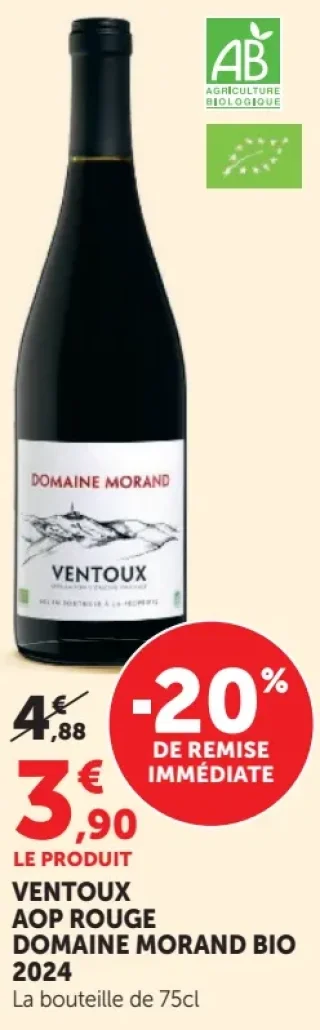 Domaine Morand Ventoux AOP Rouge Bio 2024