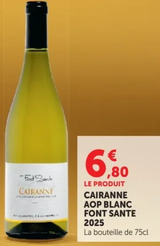 Cairanne AOP Blanc Font Sante 2025