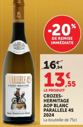 Crozes-Hermitage AOP Blanc Parallèle 45 2024