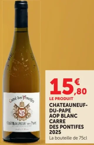 Châteauneuf-du-Pape AOP Blanc Carré des Pontifes 2025