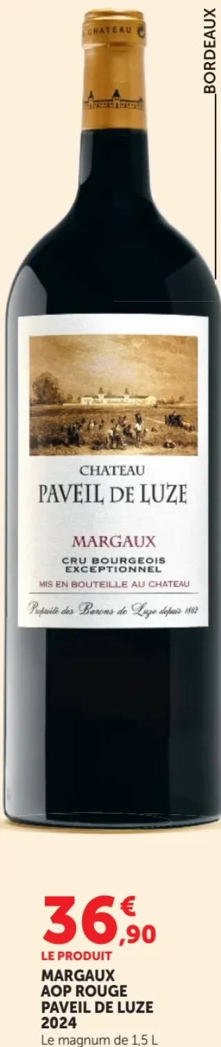 MARGAUX AOP ROUGE PAVEIL DE LUZE 2024 CHATEAU