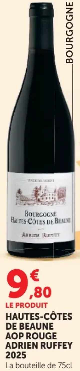 Hautes-Côtes de Beaune AOP Rouge Adrien Ruffey 2025