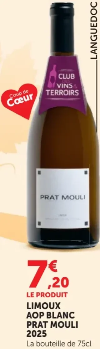 Limoux AOP Blanc Prat Mouli 2025