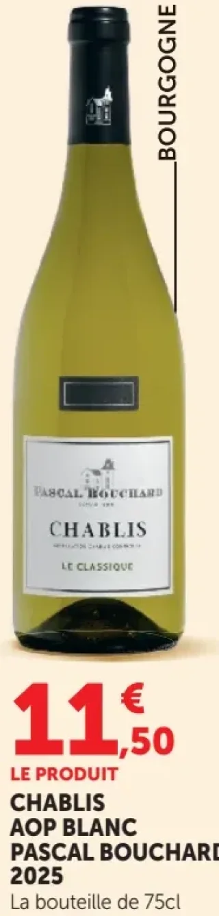 CHABLIS AOP BLANC PASCAL BOUCHARD 2025