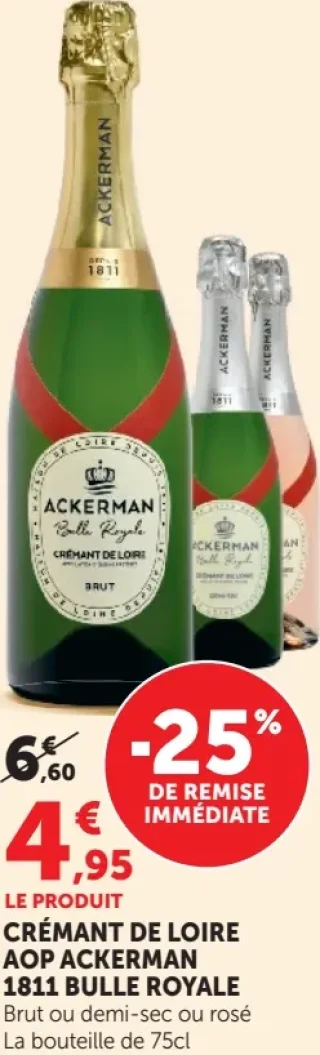 Crémant de Loire AOP Ackerman 1811 Bulle Royale