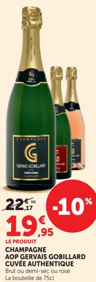 Champagne AOP Gervais Gobillard Cuvée Authentique
