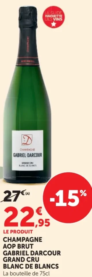 Champagne AOP Brut Gabriel Darcour Grand Cru Blanc de Blancs