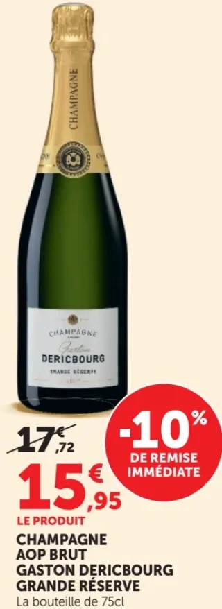 Champagne AOP Brut Gaston Dericbourg Grande Réserve