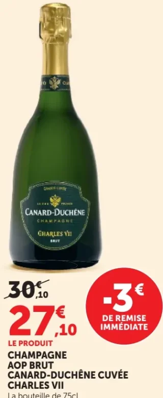 CHAMPAGNE AOP BRUT CANARD-DUCHÊNE CUVÉE CHARLES VII