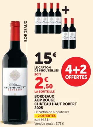 Bordeaux AOP Rouge Château Haut Robert 2025