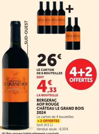 Bergerac AOP Rouge Château Le Grand Bois 2024