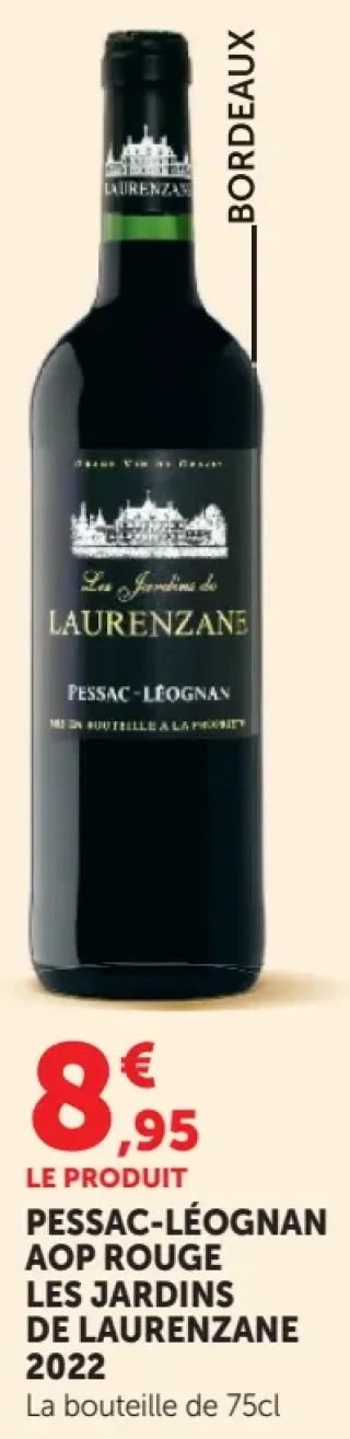 Les Jardins de Laurenzane Pessac-Léognan AOP Rouge 2022