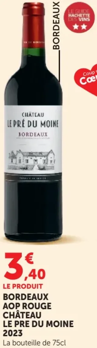 Château Le Pré du Moine Bordeaux AOP Rouge 2023