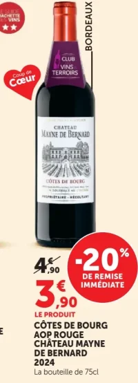 Château Mayne de Bernard Côtes de Bourg AOP Rouge 2024