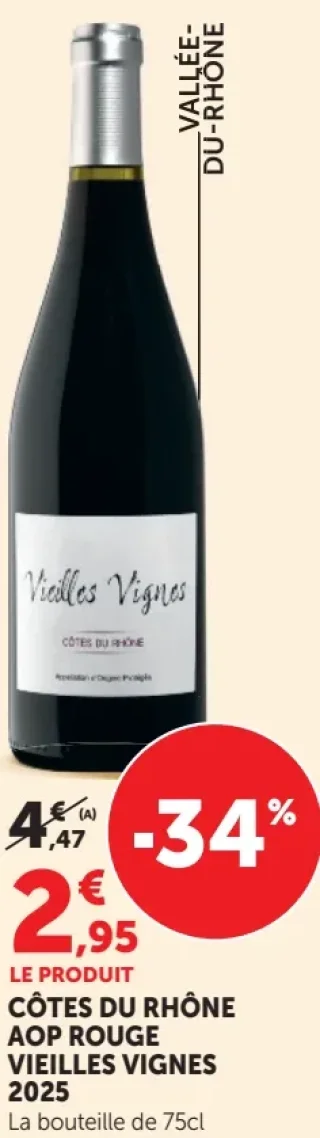 Côtes du Rhône AOP Rouge Vieilles Vignes 2025