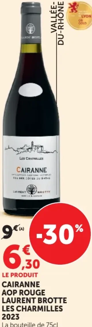 Cairanne AOP Rouge Laurent Brotte Les Charmilles 2023