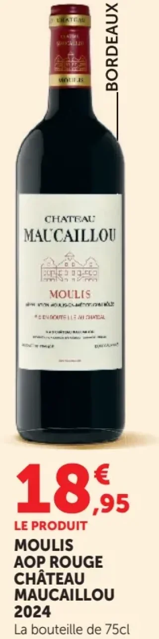 MOULIS AOP ROUGE CHÂTEAU MAUCAILLOU 2024