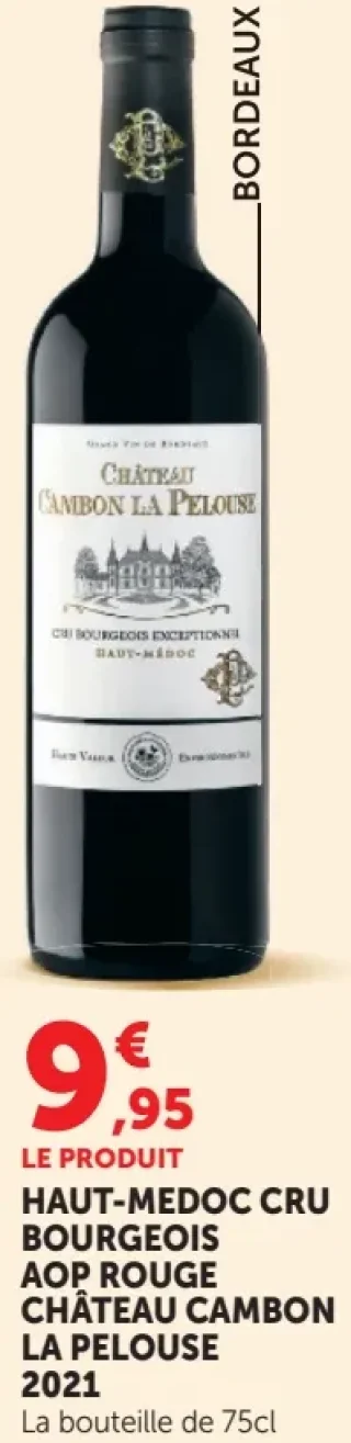 HAUT-MEDOC CRU BOURGEOIS AOP ROUGE CHÂTEAU CAMBON LA PELOUSE 2021