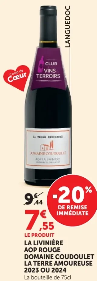 Domaine Coudoulet La Terre Amoureuse La Livinière AOP Rouge