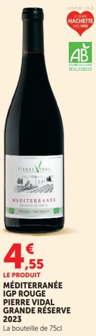Pierre Vidal Grande Réserve Méditerranée IGP Rouge