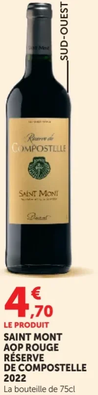 Saint Mont AOP Rouge Réserve de Compostelle