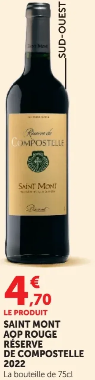 Saint Mont AOP Rouge Réserve de Compostelle