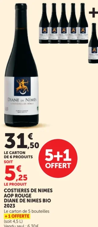 Costières de Nîmes AOP Rouge Diane de Nîmes Bio 2023