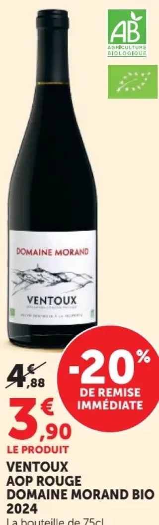 Ventoux AOP Rouge Domaine Morand Bio 2024