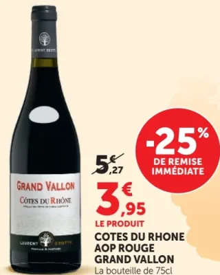 Côtes du Rhône AOP Rouge Grand Vallon