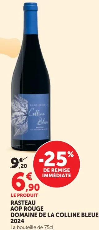 RASTEAU AOP ROUGE DOMAINE DE LA COLLINE BLEUE 2024