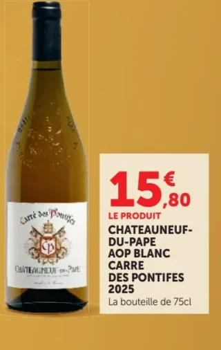 CHATEAUNEUF-DU-PAPE AOP BLANC CARRE DES PONTIFES 2025