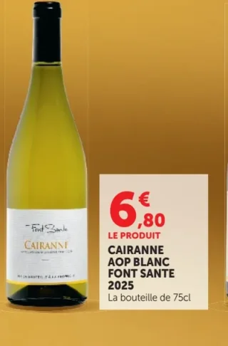 CAIRANNE AOP BLANC FONT SANTE 2025