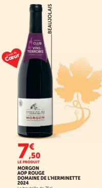 Vin rouge MORGON AOP ROUGE DOMAINE DE L'HERMINETTE 2024