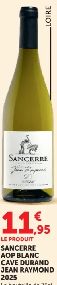 Sancerre AOP Blanc Cave Durand Jean Raymond 2025