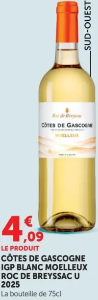 CÔTES DE GASCOGNE IGP BLANC MOELLEUX ROC DE BREYSSAC U 2025