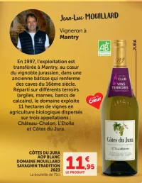 CÔTES DU JURA AOP BLANC DOMAINE MOUILLARD SAVAGNIN TRADITION 2023