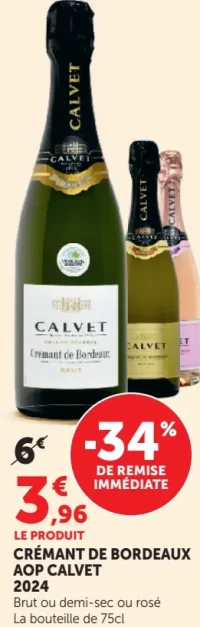 Crémant de Bordeaux AOP Calvet 2024
