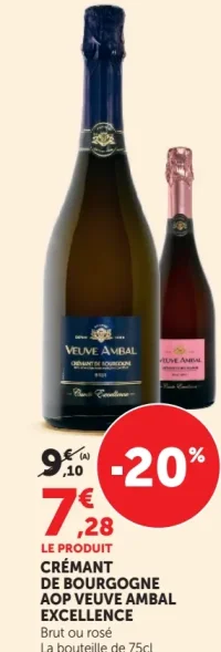 Crémant de Bourgogne AOP Veuve Ambal Excellence