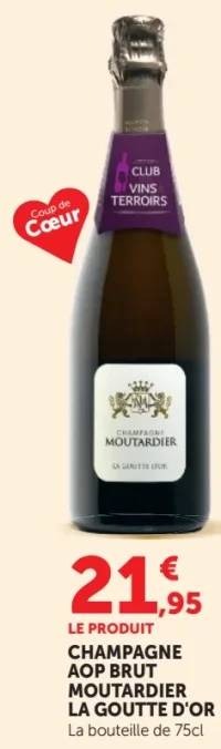 Champagne AOP Brut Moutardier La Goutte d'Or