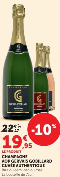 Champagne AOP Gervais Gobillard Cuvée Authentique