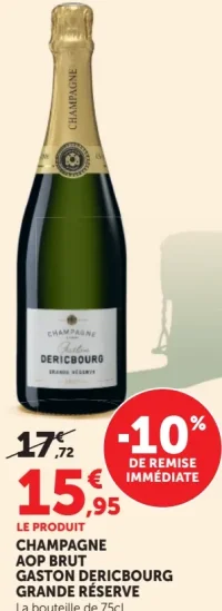 Champagne AOP Brut Gaston Dericbourg Grande Réserve
