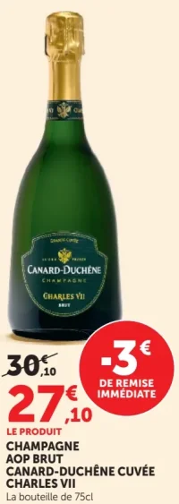 CHAMPAGNE AOP BRUT CANARD-DUCHÊNE CUVÉE CHARLES VII