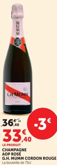 CHAMPAGNE AOP ROSÉ G.H. MUMM CORDON ROUGE