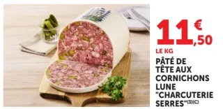 Pâté de tête aux cornichons Lune Charcuterie Serres