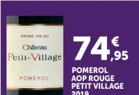 Pomerol AOP Rouge Petit Village 2019