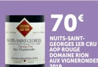 Nuits-Saint-Georges 1er Cru AOP Rouge Domaine Rion Aux Vignerondes 2019